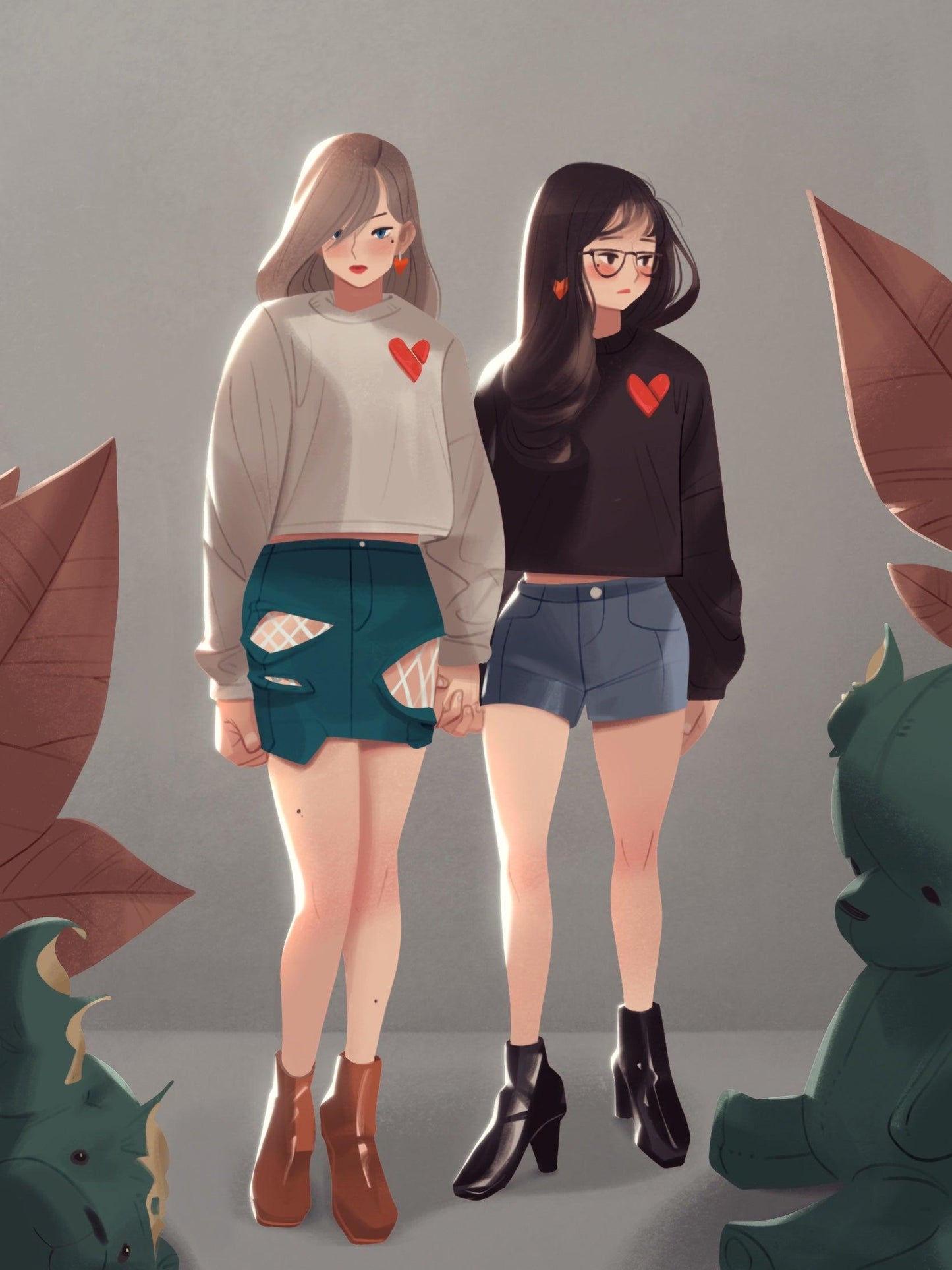 Jingsketch Original Files: Love, 8 Illustrations - Jingsketch
