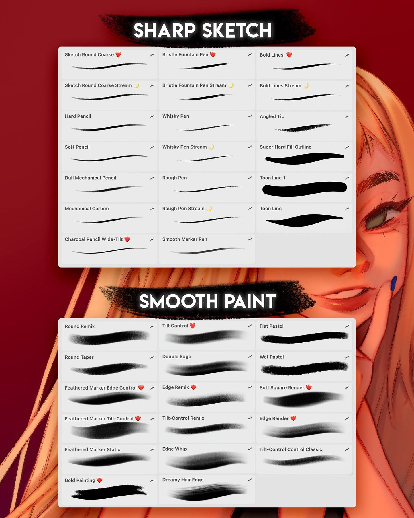 Jingsketch Procreate Brushes: Harmonics Collection - Jingsketch