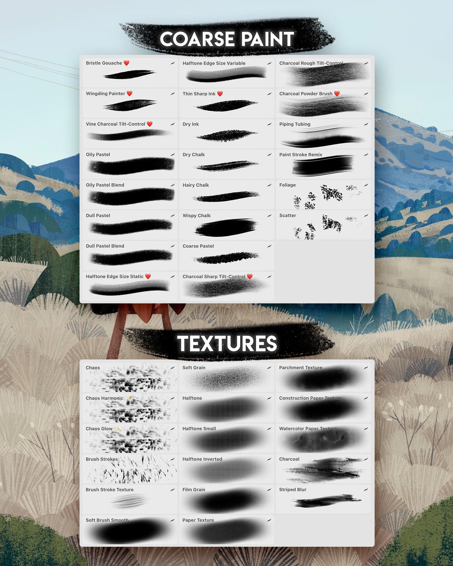 Jingsketch Procreate Brushes: Harmonics Collection - Jingsketch
