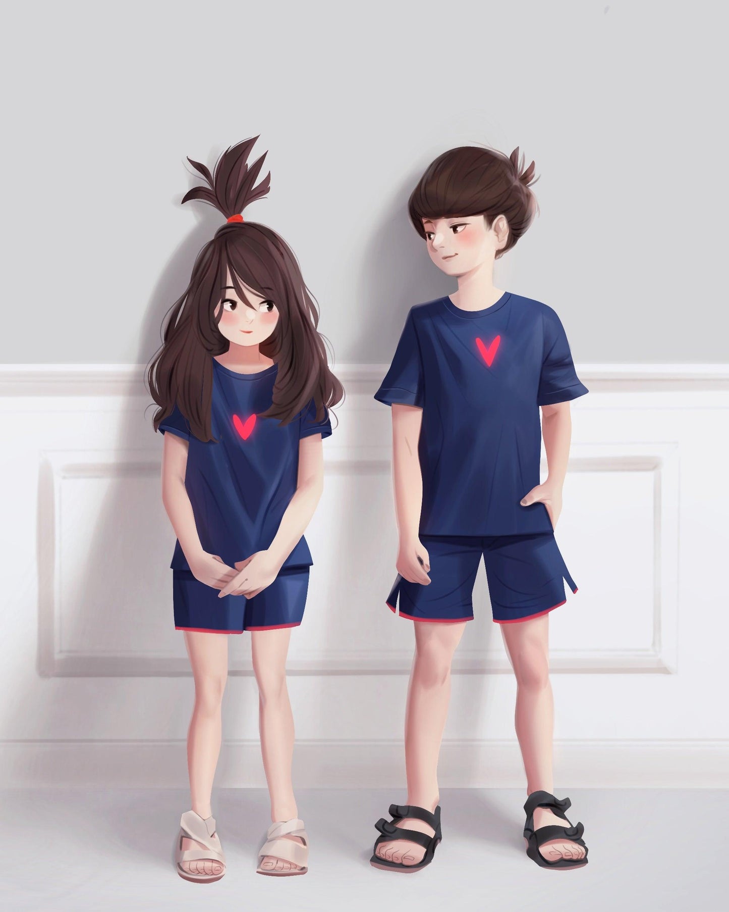 Jingsketch Original Files: Love, 8 Illustrations - Jingsketch