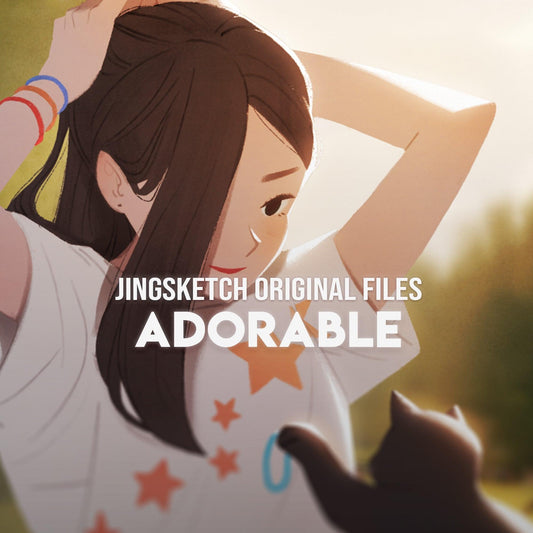 Jingsketch Original Files: Adorable, 7 Illustrations - Jingsketch