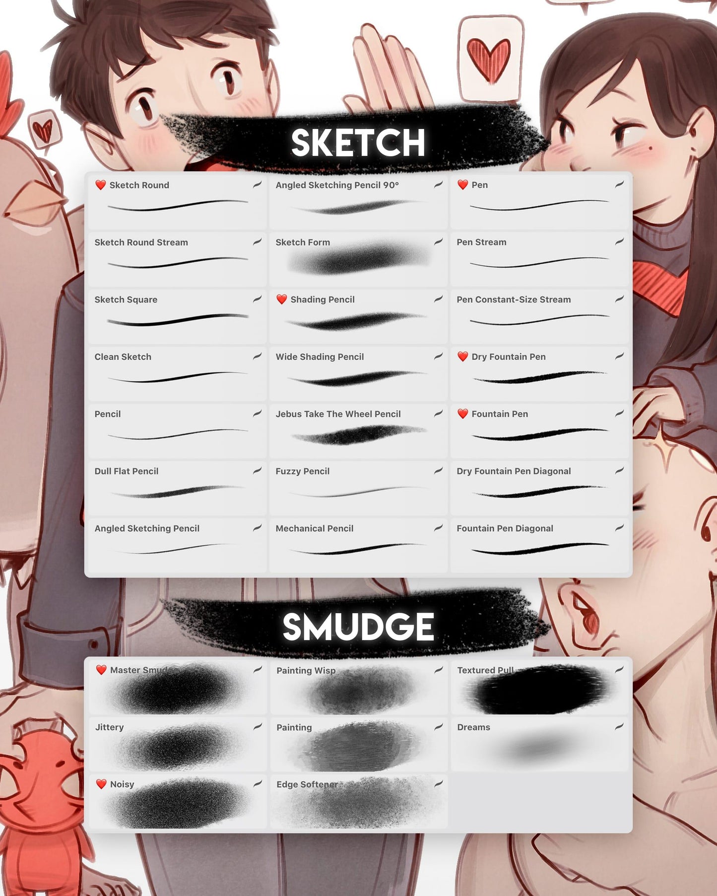 Jingsketch Procreate Brushes: Complete Collection - Jingsketch
